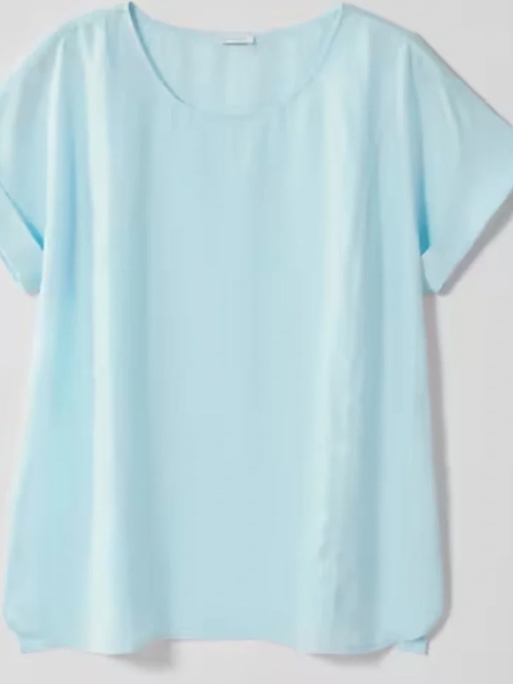 J Jill Pure Jill Linen Popover Top Light Gentle Sea Size Large Petite